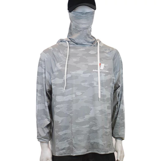 Major Craft Sun Protection Hoodie UV-álló kapucnis felső L Light Gray