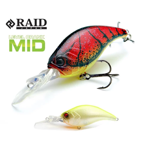 Raid Japan Level Crank Mid 59mm 10,5g 017 Pearly Chart wobbler