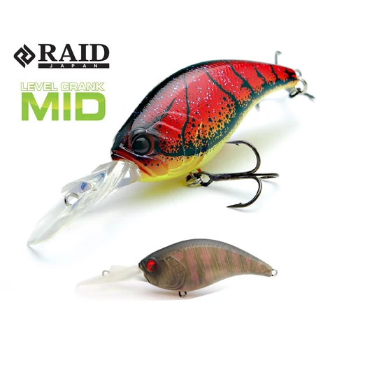 Raid Japan Level Crank Mid 59mm 10,5g 018 Smoke Gill wobbler