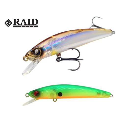 Raid Japan Level Minnow Quick72 72mm 5,2g 018 Sukeru Lime Chart wobbler