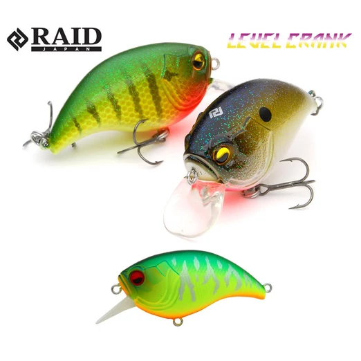Raid Japan Level Crank 51mm 10,5g 002 Mat Tiger wobbler
