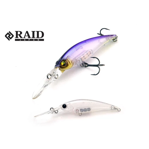 Raid Japan Level Shad Sprinter 68MR 68mm 5,9g 010 Stealth White wobbler