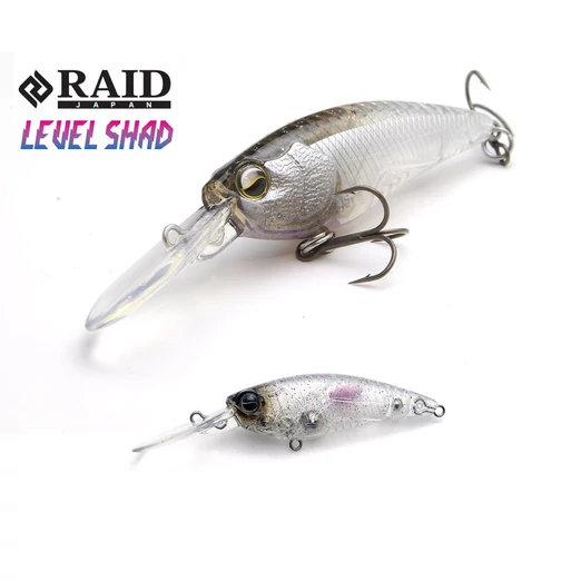 Raid Japan Level Shad 50,3mm 4,3g Su 026 Salt & Pepper wobbler