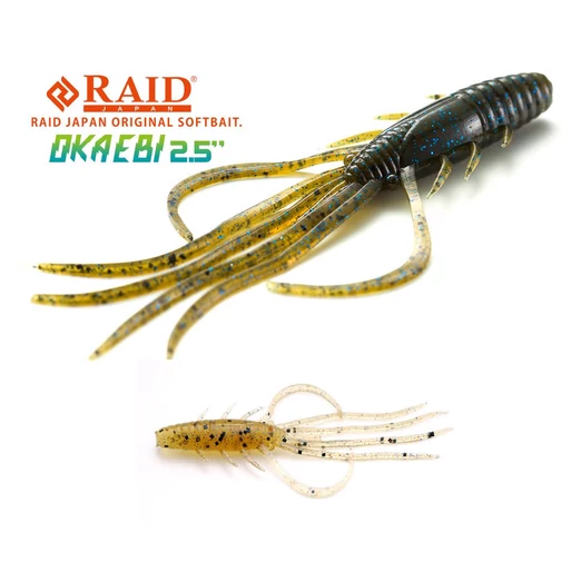 Raid Japan Oka Ebi 2,5" 6,3cm 032 Tenaga Ebi gumirák 6 db/csg