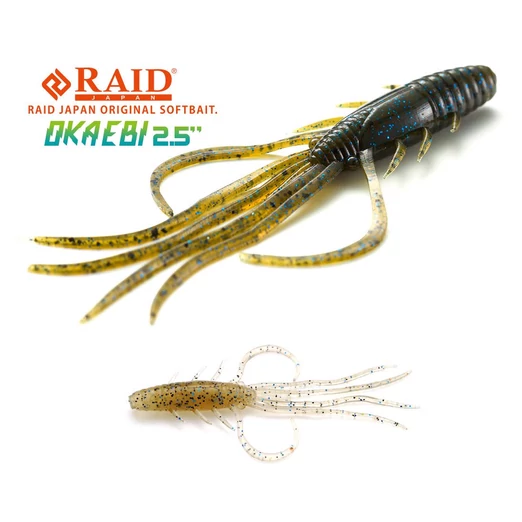 Raid Japan Oka Ebi 2,5" 6,3cm 046 Blue Sujiebi gumirák 6 db/csg