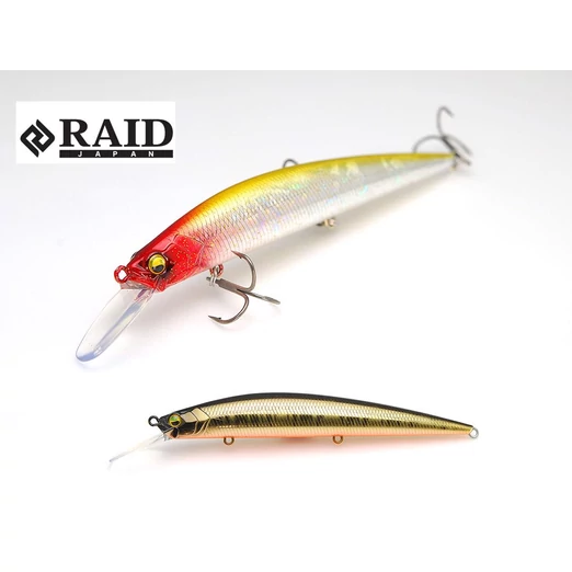 Raid Japan Level Minnow Plus 125mm 14g 004 Real Kinkuro wobbler