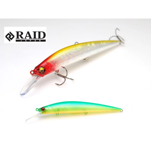 Raid Japan Level Minnow Plus 125mm 14g 006 Lime Chart wobbler