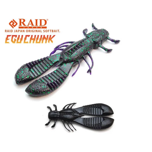 Raid Japan Egu Chunk 3,5" 8,9cm 068 Black gumirák 6 db/csg