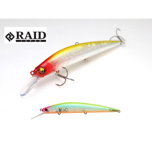 Raid Japan Level Minnow Plus 125mm 14g 009 Clear Squash wobbler