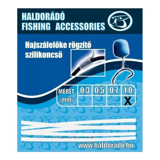 Haldorádó Hajszálelőke rögzítő szilikoncső 0,5mm, 5 db/csg