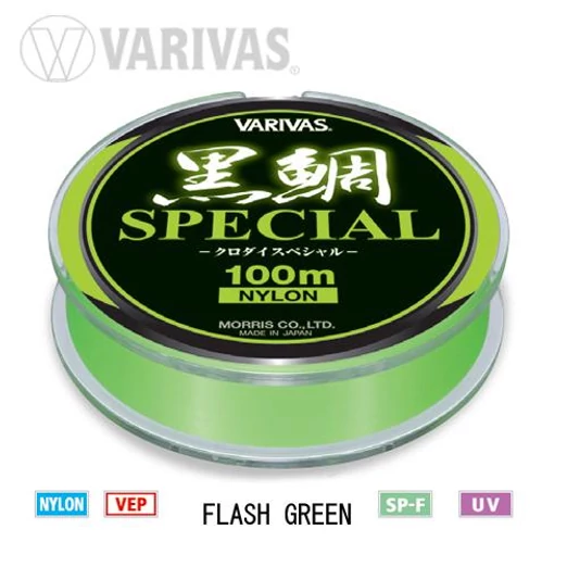 Varivas Kurodai Special Vep Mono Flash Green 100m #2 0,235mm monofil zsinór