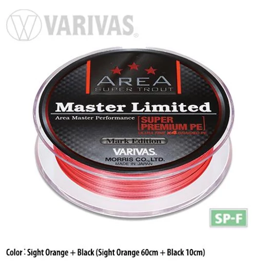 Varivas Trout Area Master Limited PE Sight Orange 75m #0,15 4,5lbs fonott zsinór