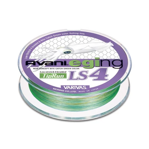 Varivas Avani Eging LS4 PE Tip Run Marking Fluo Green 200m #0,5 9lbs fonott zsinór