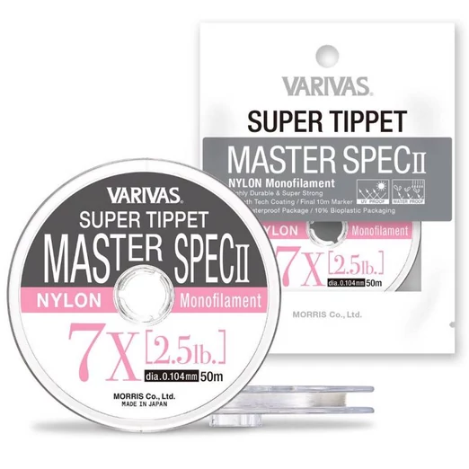 Varivas Super Tippet Master Spec II Nylon 6X 50m 0,128mm 3,5lbs legyező előkezsinór