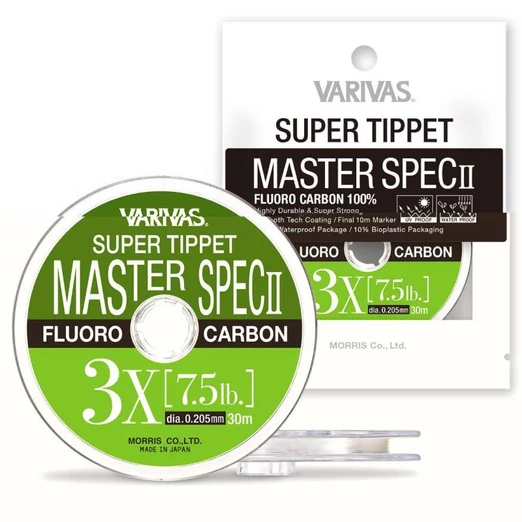 Varivas Super Tippet Master Spec II Fluoro 7X 30m 0,104mm 2,1lbs legyező előkezsinór
