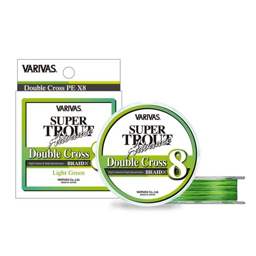Varivas Super Trout Advance Double Cross PE X8 Light Green Fluo 100m #0,8 0,153mm 11,4lbs fonott zsinór