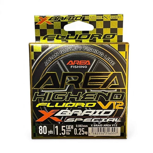 Xbraid Area Highend  Fluoro V12 Fluorocarbon Special 73m #0.25 , fluorocarbon főzsinór