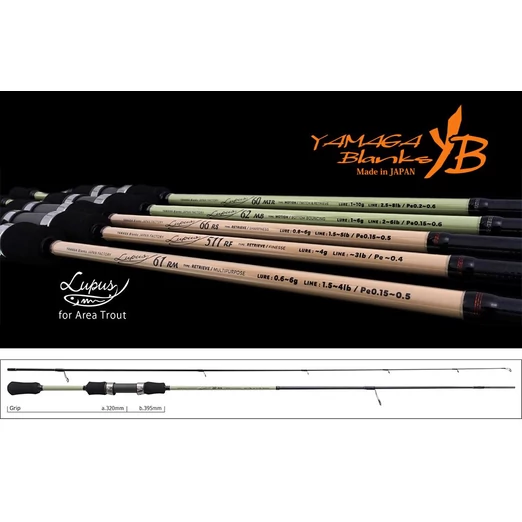 Yamaga Blanks Lupus Area 60MTR Motion 1.83m 1-10gr pergető horgászbot