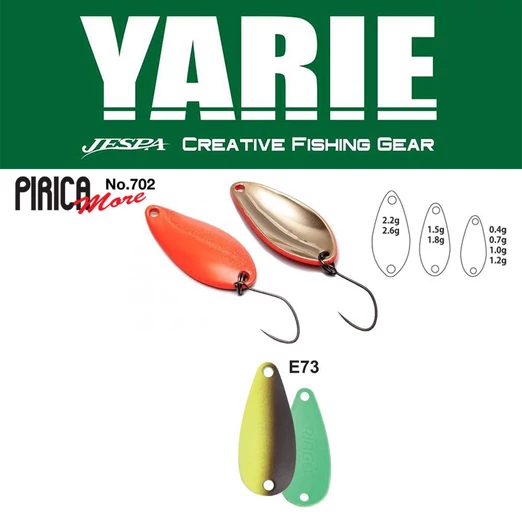 Yarie 702 Pirica More 2.2gr E73 Choco Lemon kanál villantó