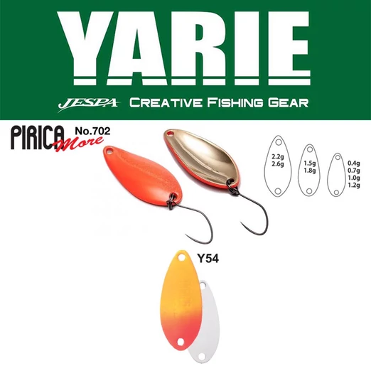 Yarie 702 Pirica More 2.6gr Y54 Orange/Red kanál villantó