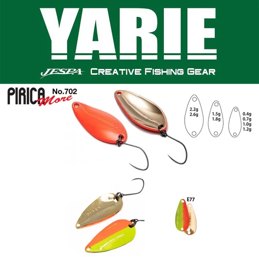 Yarie 702 Pirica More 2.6gr E77 Half Mac kanál villantó
