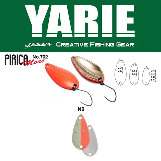 Yarie 702 Pirica More 2.2gr N9 Two By Glow kanál villantó