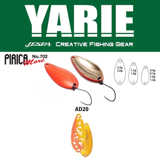 Yarie 702 Pirica More 2.6gr AD20 First Fire kanál villantó