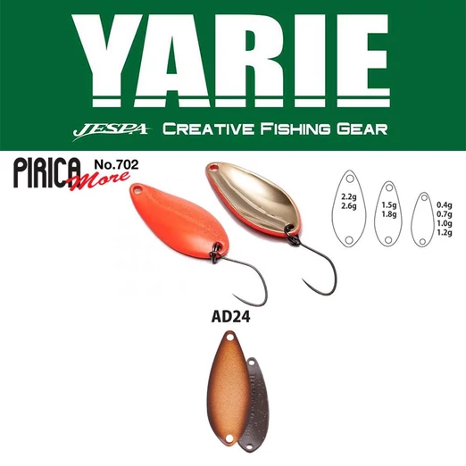 Yarie 702 Pirica More 2.6gr AD24 Oyster kanál villantó