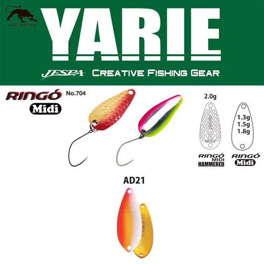 Yarie 704 Ringo Midi 1.8gr AD21 Uzakin kanál villantó