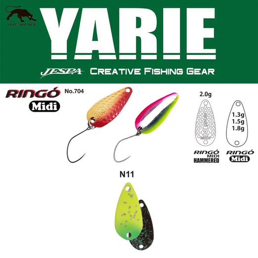 Yarie 704 Ringo Midi 1.8gr N11 Nanohana kanál villantó