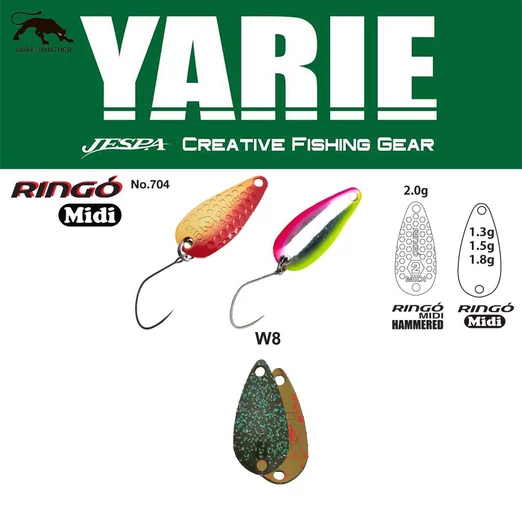 Yarie 704 Ringo Midi 1.8gr W8 Wadatami kanál villantó