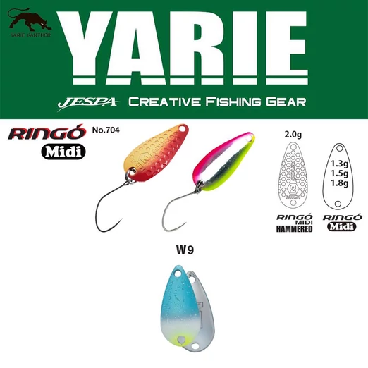 Yarie 704 Ringo Midi Hammered 2.0gr W9 Blues kanál villantó