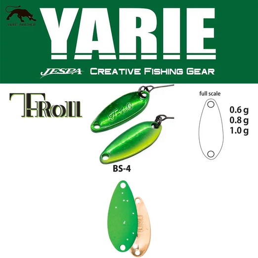Yarie 707T T-Roll 1.0gr BS-4 Lime Glitter kanál villantó