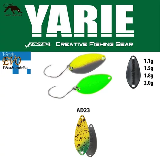 Yarie 710T T-Fresh Evo 1.8gr AD23 Monkey Banana kanál villantó