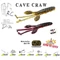 Herakles Cave Craw 3,8&quot; 9,6cm Watermelon Red Flakes lágy műcsali 10 db/csg