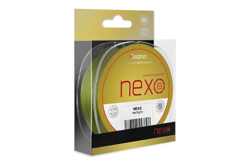 Delphin NEXO 8 zöld 0,20mm 130m fonott zsinór