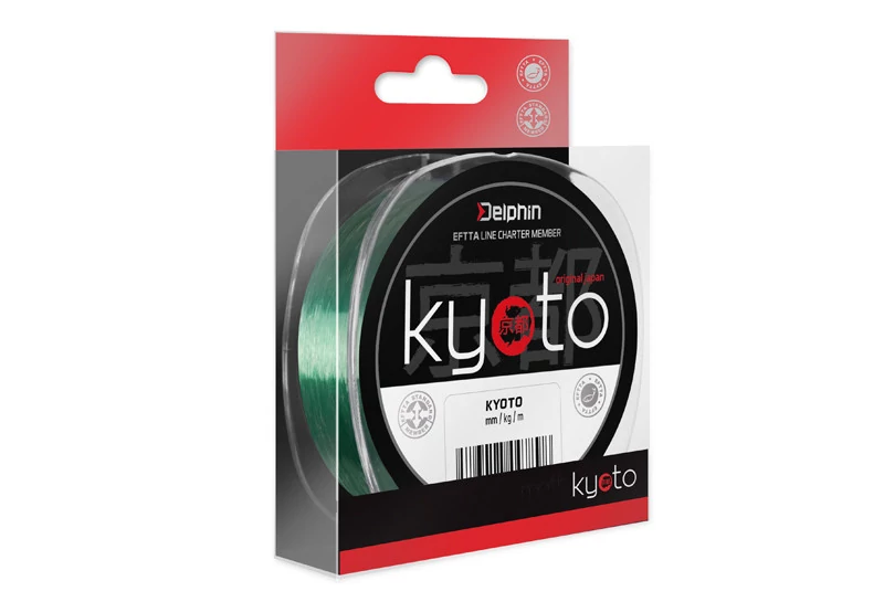 Delphin KYOTO zöld 0,165mm 5,6lbs 5000m pergető monofil zsinór