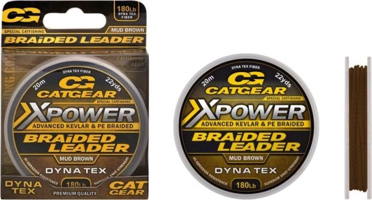 Catgear Xpower Braided Leader 15 m 280 lb fonott előkezsinór