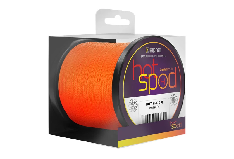Delphin HotSPOD 4 narancsszínű 0,14mm 9,10kg 300m fonott zsinór