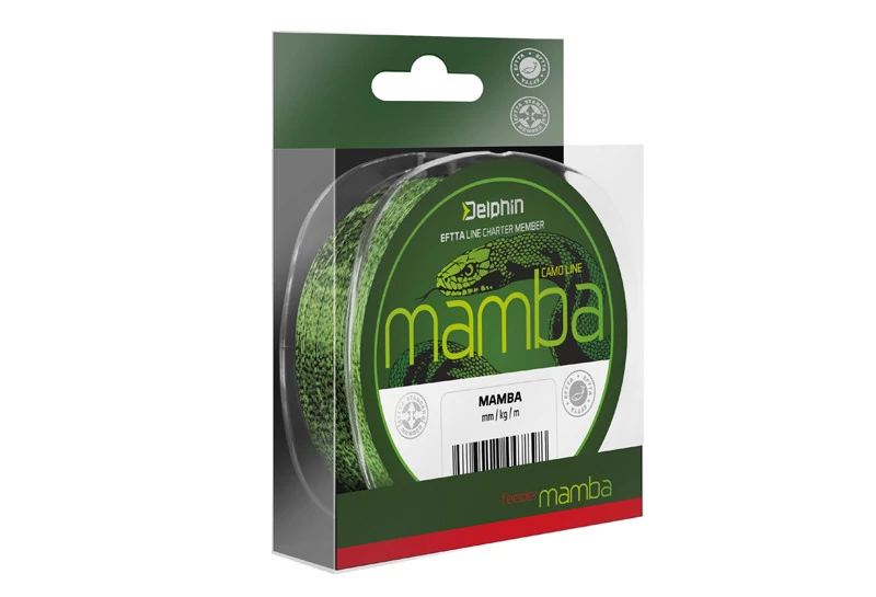 Delphin MAMBA Feeder camou 0,23mm 9,4lbs 200m monofil zsinór