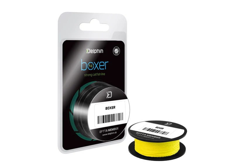 Delphin BOXER 4 fluo sárga 0,60mm 52,60kg 10m fonott előkezsinór