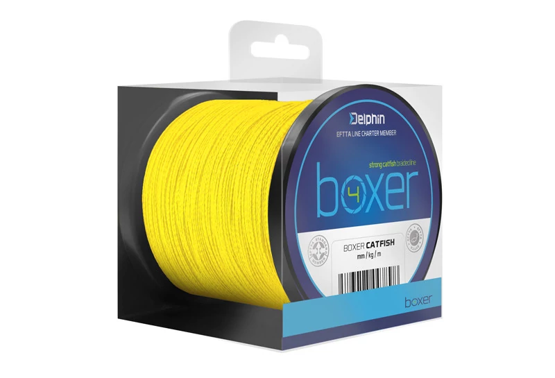 Delphin BOXER 4 fluo sárga 0,70mm 62,80kg 1100m fonott zsinór