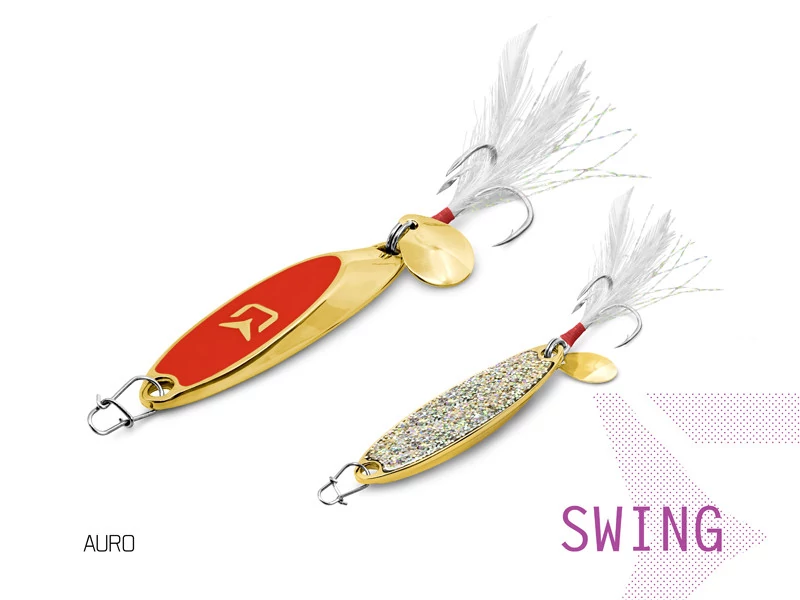 Delphin SWING 15g AURO hook #6 villantó