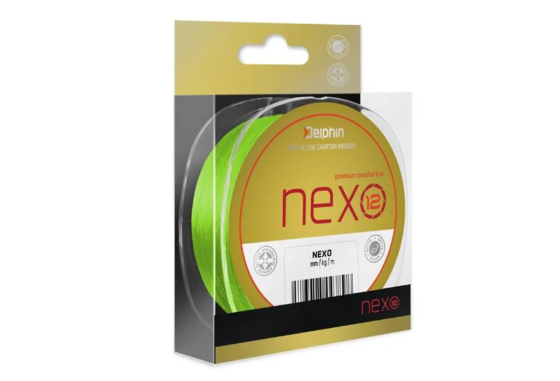 Delphin Nexo 12 1300m 0,16mm 24,2lbs fluo zöld fonott zsinór