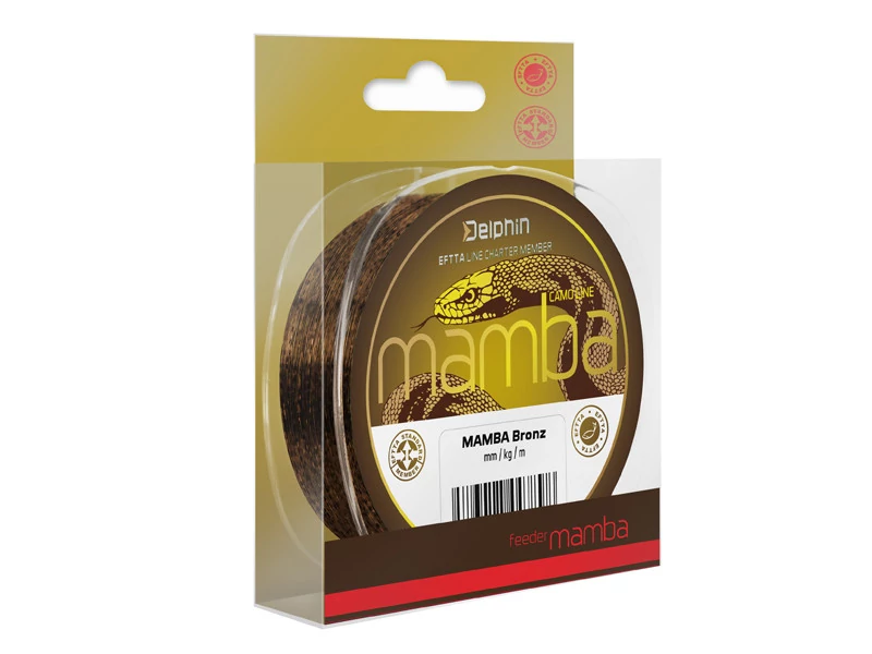 Delphin MAMBA Feeder Bronz 0,26mm 5,2kg 6000m monofil zsinór