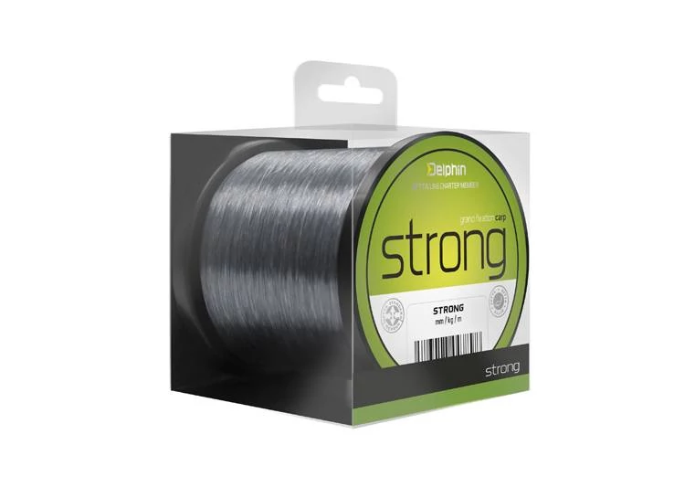Delphin Strong Carp szürke 0,32mm 19,4lbs 1200m monofil zsinór