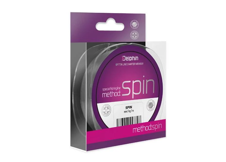 Delphin Method Spin szürke 0,16mm 5,3lbs 300m monofil zsinór