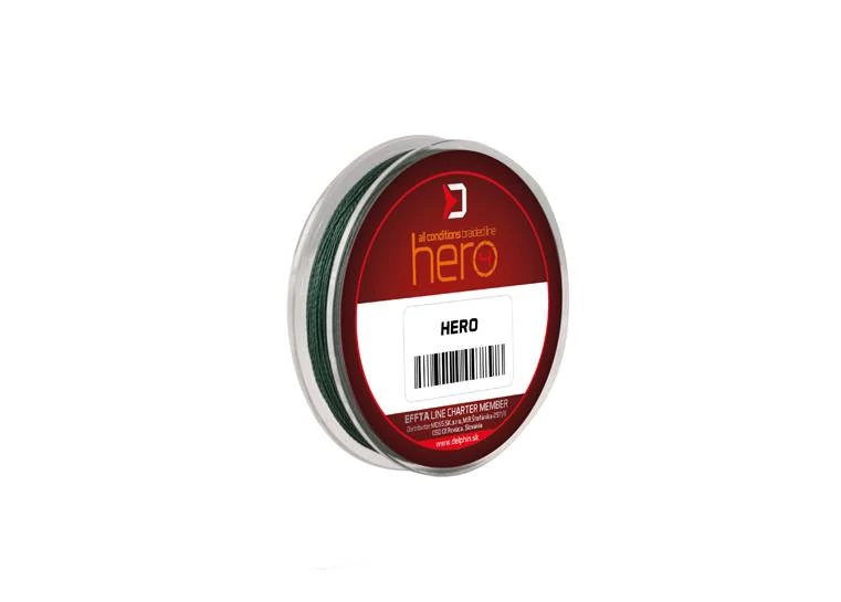 Delphin Hero zöld 0,30mm 45 lbs 300m fonott zsinór