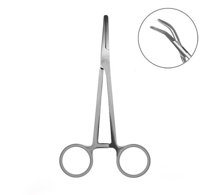 Delphin Hajlított csipesz 13cm
