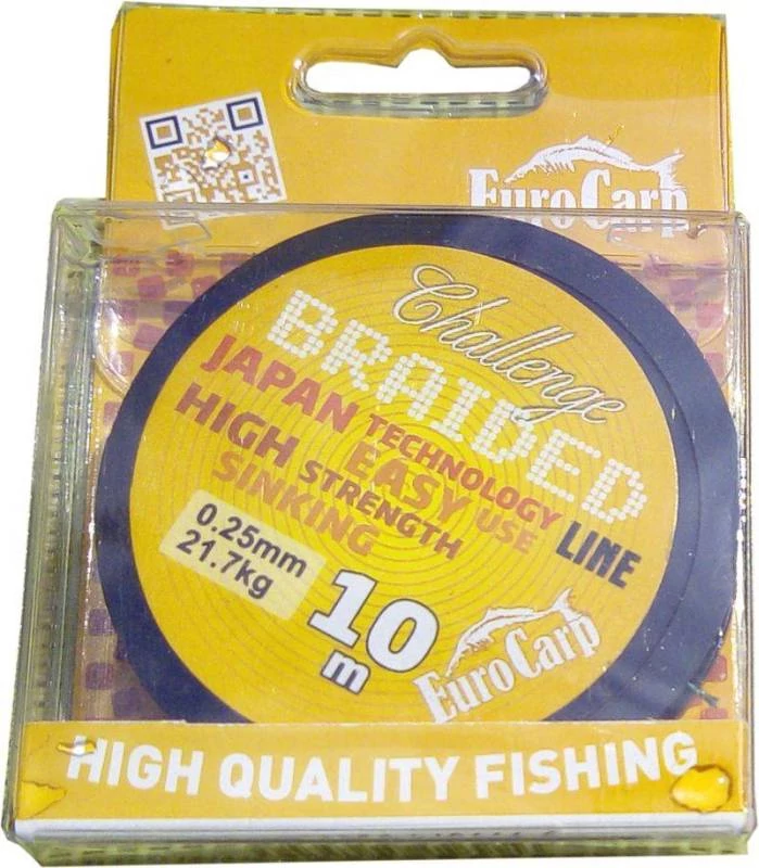 Eurocarp Challenge Braided 10 M 0,04mm  3 kg; fonott előkezsinór